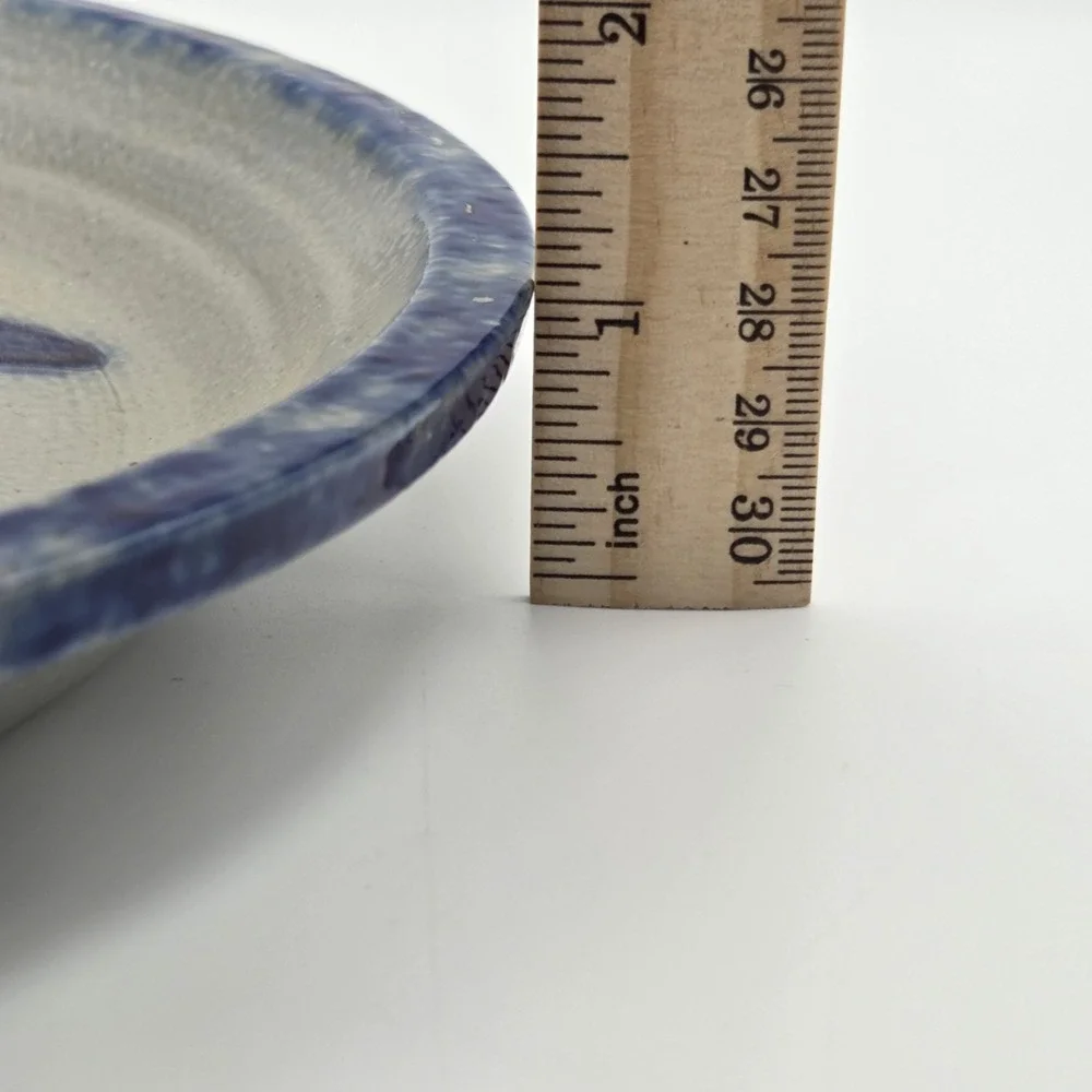 David Eldreth Pottery‎ Salt Glazed Apple Basket Pie Plate 11